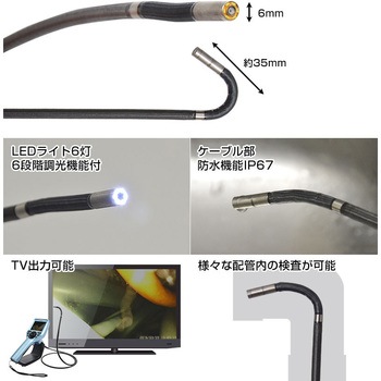 先端可動式360度ジョイスティック工業内視鏡3M サンコー(電子機器)