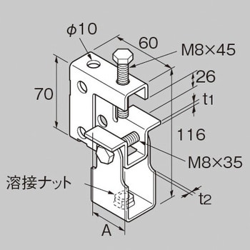 ビューティークランプ B 昭和コーポレーション 吊配管金具 【通販