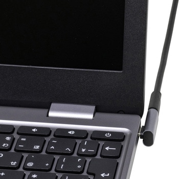 PD100W対応 USB3.2Gen2変換アダプタ Cメス - Cオス 横L型フラット アイネックス