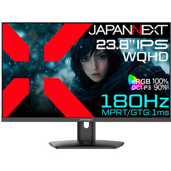 23.8型/2560×1440/HDMI×2、DP×2/ブラック/スピーカー有/2年保証 JAPANNEXT