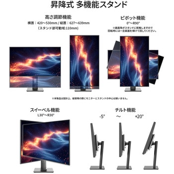 27型/2560×1440/HDMI×1、DP×1、USB-C×1/ブラック/スピーカー有/2年保証 JAPANNEXT