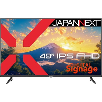 49型/1920x1080/HDMI×3、VGA/ブラック/スピーカー有/2年保証 JAPANNEXT