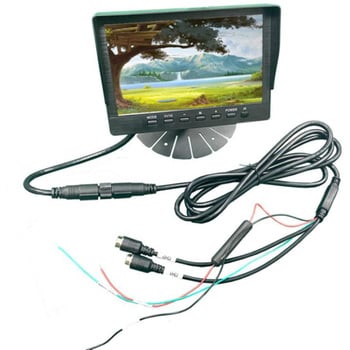 AHD・IPS7インチバイザー付モニター&AHDバックカメラセット 24V車用 BRIDGE