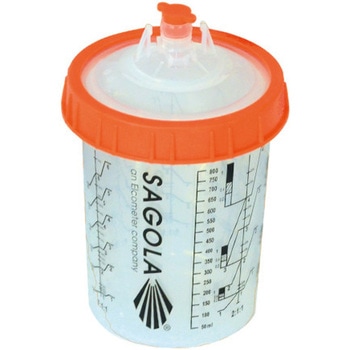 SAGOLA DPC 使い捨てライナー内蔵塗装カップシステム SAGOLA