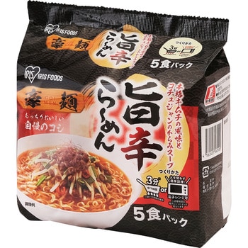 445g×12入 豪麺(GO!MEN)旨辛らーめん5食入 1箱 アイリスオーヤマ