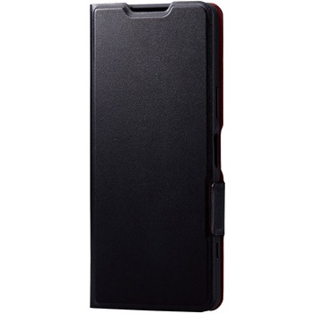 PM-X224PLFUBK Xperia 5 IV (SO-54C/SOG09) ケース カバー レザー 手帳型 マグネット 耐衝撃 軽量 エレコム 12725626