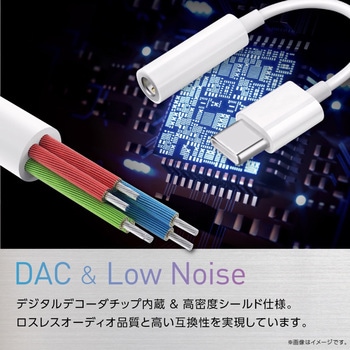 USB Type C オーディオ変換アダプタ トライメイト