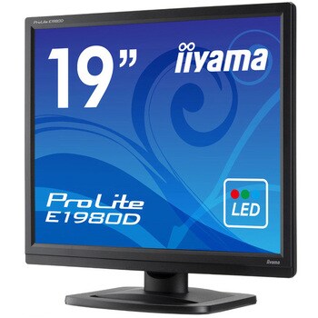 E1980D-B1 液晶ディスプレイ 19型/1280×1024/D-SUB、DVI-D/ブラック/スピーカー：なし/SXGA iiyama(イイヤマ)  パネル駆動方式TN ノングレア - 【通販モノタロウ】