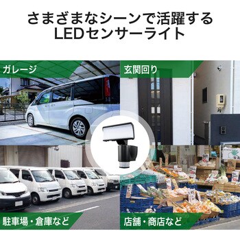 自動追尾型LEDセンサーライト (1灯型) DSLD10TC1_DELCATEC