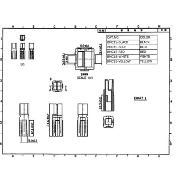 バッテリーコネクタ シングルタイプ 30A，16-12AWG 日本コネクト工業