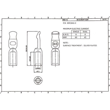 バッテリーコネクタ デュアルタイプ 45A，8AWG 日本コネクト工業