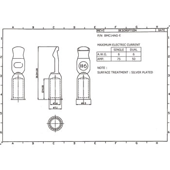 バッテリーコネクタ デュアルタイプ 50A，6AWG 日本コネクト工業