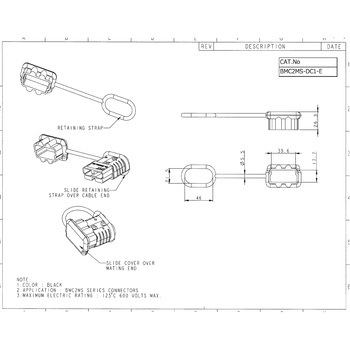 バッテリーコネクタアクセサリ ダストカバー 日本コネクト工業