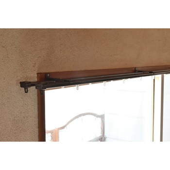 【5本セット/ケース出荷】伸縮式カーテンレール「ダブル」タイプ【AJ606】 TOSO