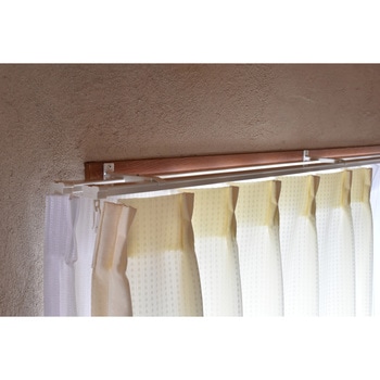 【5本セット/ケース出荷】伸縮式カーテンレール「ダブル」タイプ【AJ606】 TOSO
