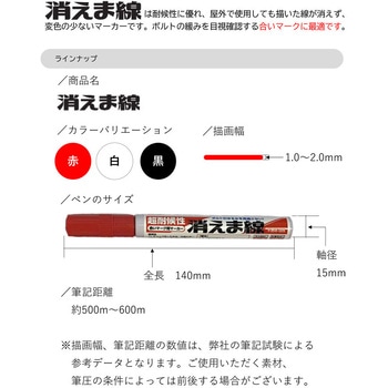超耐候性合いマーク用マーカーオキツモ消えま線 オキツモ
