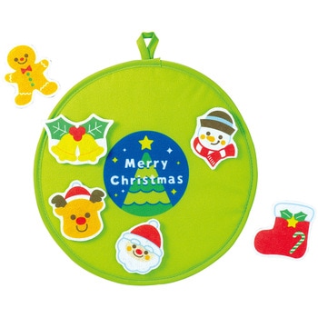 フェルトでくっつくクリスマスリース アーテック[学校教材・教育玩具]