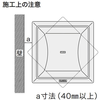屋内換気口 角型 プッシュタイプ(アレルフィルター付) NASTA(ナスタ)