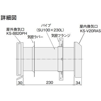換気口セット アレルフィルター付 Φ100 NASTA(ナスタ)