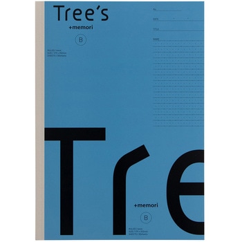 ノート Tree's セミB5 プラスメモリ罫 日本ノート