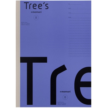 ノート Tree's セミB5 プラスメモリ罫 日本ノート