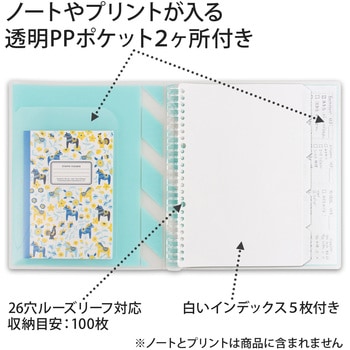 B5 バインダー パペルール アクテ 26穴 (ワイドタイプ) 日本ノート