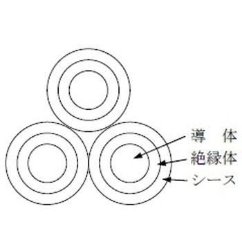 600V CV-T 8sq 600Vˋ|G`≏V[XP[u tWNE_CP[u 50m̌a1.2mm 12810414