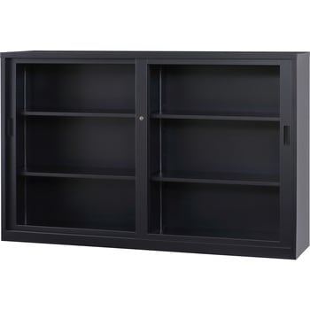 収納庫A4シリーズ ガラス引戸書庫 ノーブランド