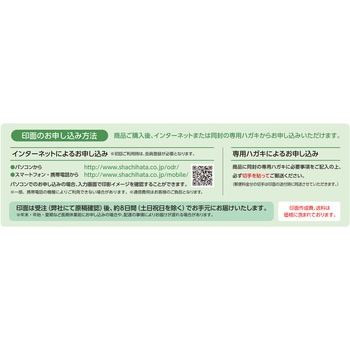 どこでも持ち物スタンプ 氏名印タイプ メールオーダー式 シヤチハタ