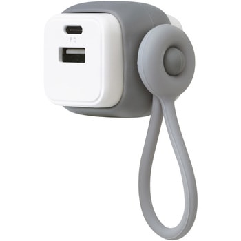 USB充電器 USB-A&C ケーブルリング付ユートリムエル SONIC(ソニック・文具)