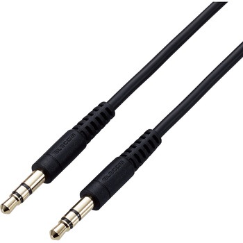 ステレオミニプラグ AUX オーディオケーブル Φ3.5mm やわらか ヘッドホンケーブル エレコム