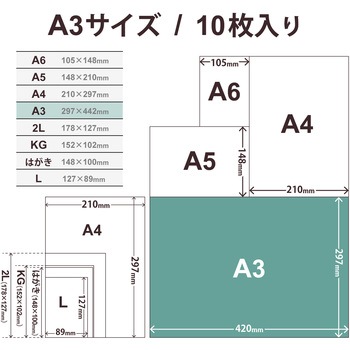 プリンター用紙 写真用紙 マット 写真用アートペーパー 厚手手 コピー用紙 ホワイト エレコム
