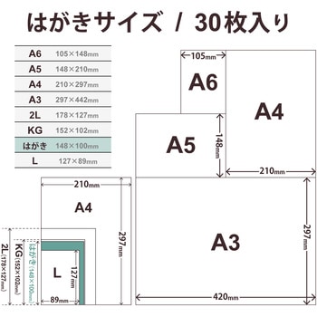 プリンター用紙 写真用紙 微光沢 写真用アートペーパー 印画紙 厚手 コピー用紙 ホワイト エレコム