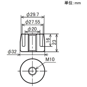 イレクター Φ28インサートナット ニッケル 矢崎化工