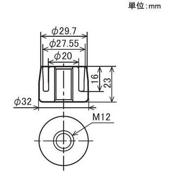 イレクター Φ28インサートナット ニッケル 矢崎化工