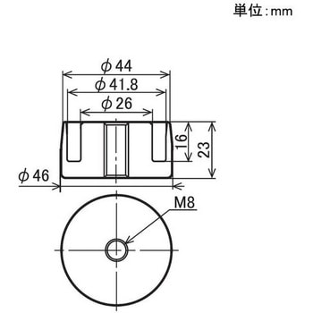 イレクター Φ42インサートナット ニッケル 矢崎化工
