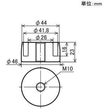 イレクター Φ42インサートナット ニッケル 矢崎化工