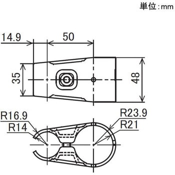 イレクター Φ42・28異形メタルジョイント ニッケル 矢崎化工