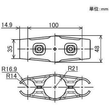 イレクター Φ42・28異形メタルジョイント ニッケル 矢崎化工