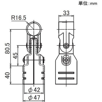イレクター Φ42・28異形メタルジョイント ニッケル 矢崎化工