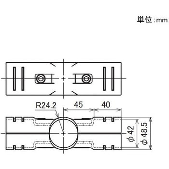 イレクター Φ42メタルジョイント ニッケル 矢崎化工