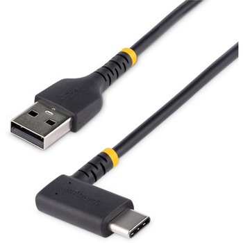 USBケーブル/USB-A - USB-C/USB 2.0/L型  右向き/急速充電 & データ転送/高耐久 アラミド繊維補強/Type-C 充電コード/タイプC L字 コネクター StarTech.com