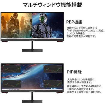 液晶ディスプレイ 23.3型/2560×1080/HDMI×2、DP×1/ブラック/スピーカー：なし JAPANNEXT
