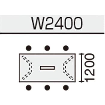 会議テーブル WT400 角形 トレー (配送・組立サービス付き) コクヨ