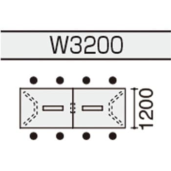 会議テーブル WT400 角形 配線有 (配送・組立サービス付き) コクヨ