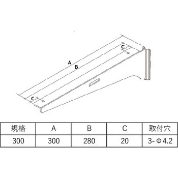 カラーシェルフ棚受 木棚固定用穴有 フジテック・ジャパン