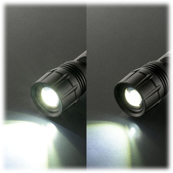 LHA-KS431PZ-K2 防水LEDズームライト オーム電機 単4形乾電池3本(別売) ブラック色 保護等級IP66 - 【通販モノタロウ】