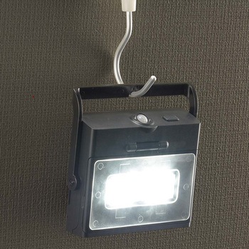 LEDセンサーライト ソーラー式 パネル折りたたみ オーム電機