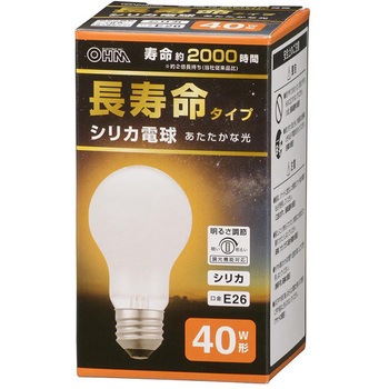 長寿命 シリカ電球 オーム電機