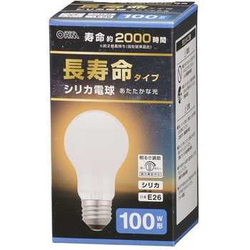 長寿命 シリカ電球 オーム電機